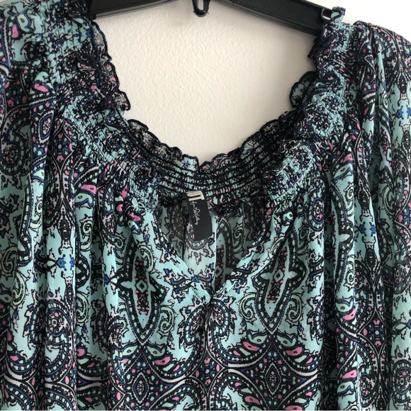 Kut from the Kloth | Aqua Blouse Size Medium - Picture 2 of 4